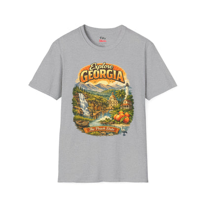 Explore Georgia Unisex Softstyle T Shirt State Pride Graphic Tee Collections FS03