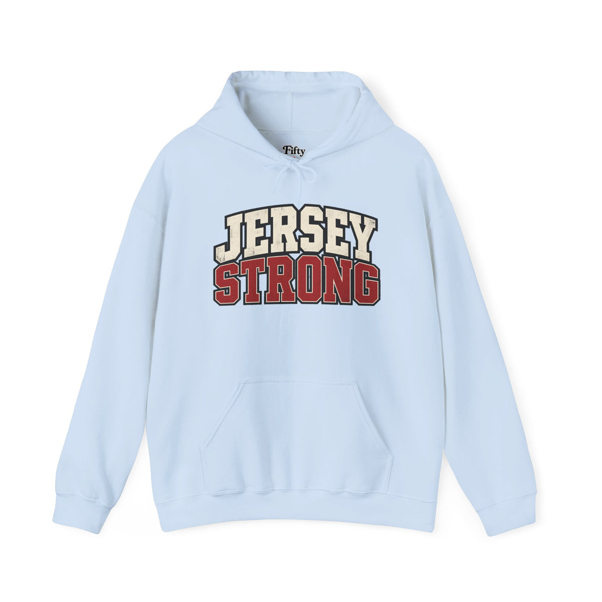 New Jersey Strong Unisex Hoodie State Name Graphic