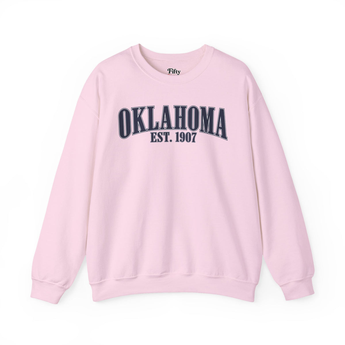 Oklahoma EST 1907 Unisex Crewneck Sweatshirt State Name Graphic