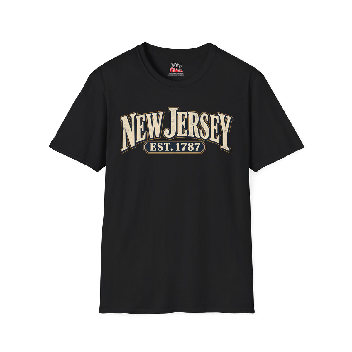 New Jersey Est 1787 Unisex Softstyle T Shirt State Name Graphic Tee