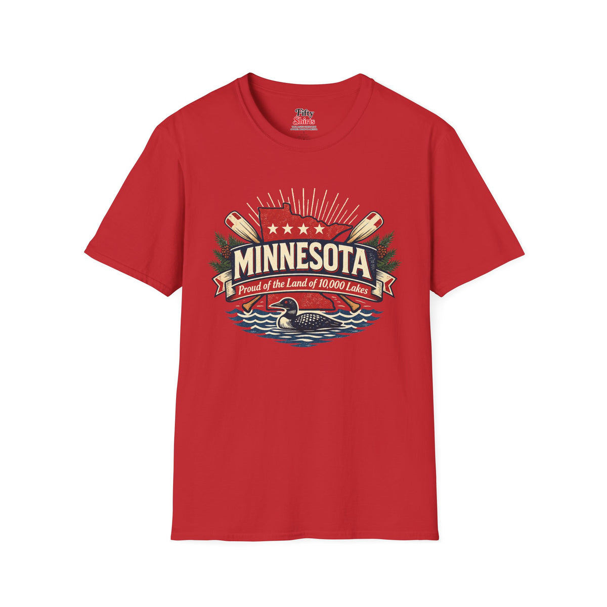 Minnesota State Pride Unisex Softstyle T Shirt State Pride Graphic Tee Collections FS03