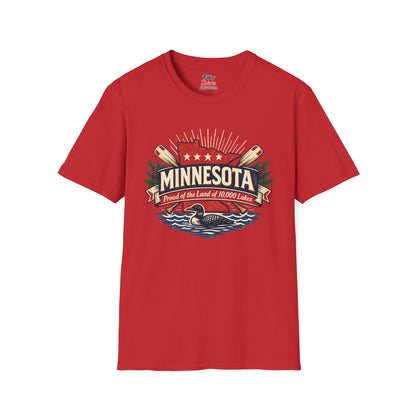 Minnesota State Pride Unisex Softstyle T Shirt State Pride Graphic Tee Collections FS03