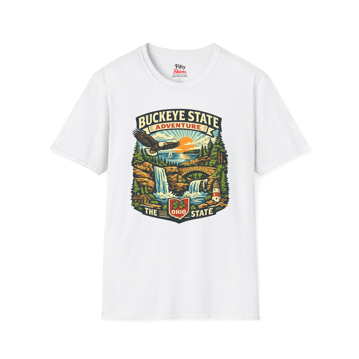Ohio Buckeye State Adventure Unisex Softstyle T Shirt State Pride Graphic Tee Collections FS03