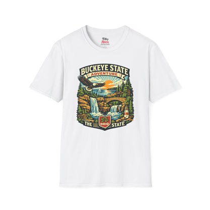 Ohio Buckeye State Adventure Unisex Softstyle T Shirt State Pride Graphic Tee Collections FS03