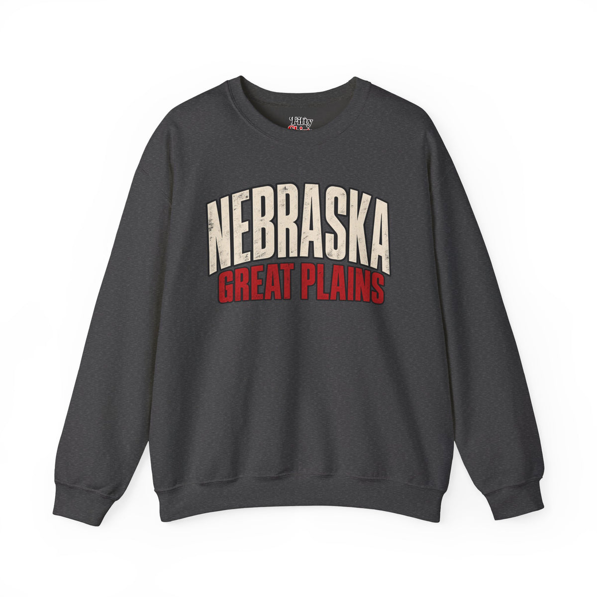 Nebraska Great Plains Unisex Crewneck Sweatshirt State Name Graphic