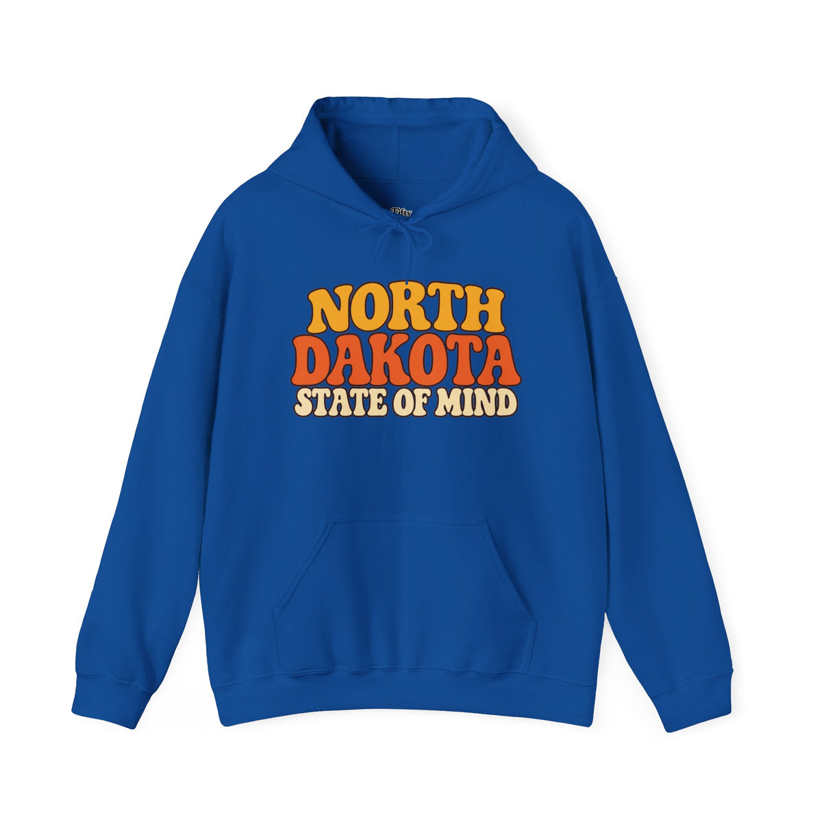 North Dakota State Of Mind Unisex Hoodie State Name Graphic