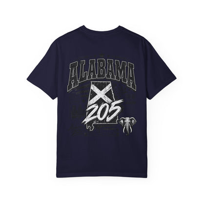 Alabama 205 Unisex Comfort Color 1717 Streetwear Graphic Tee