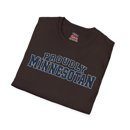 Proudly Minnesotan Unisex Softstyle T Shirt State Name Graphic Tee