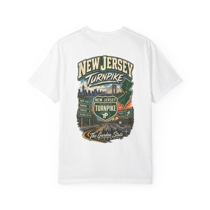 New Jersey Turnpike Unisex Comfort Color 1717 Streetwear Graphic Tee