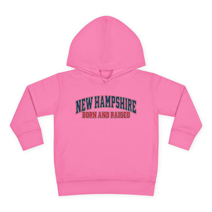 New Hampshire Born and Raised Premium Collegiate Unisex Pullover Fleece Hoodie