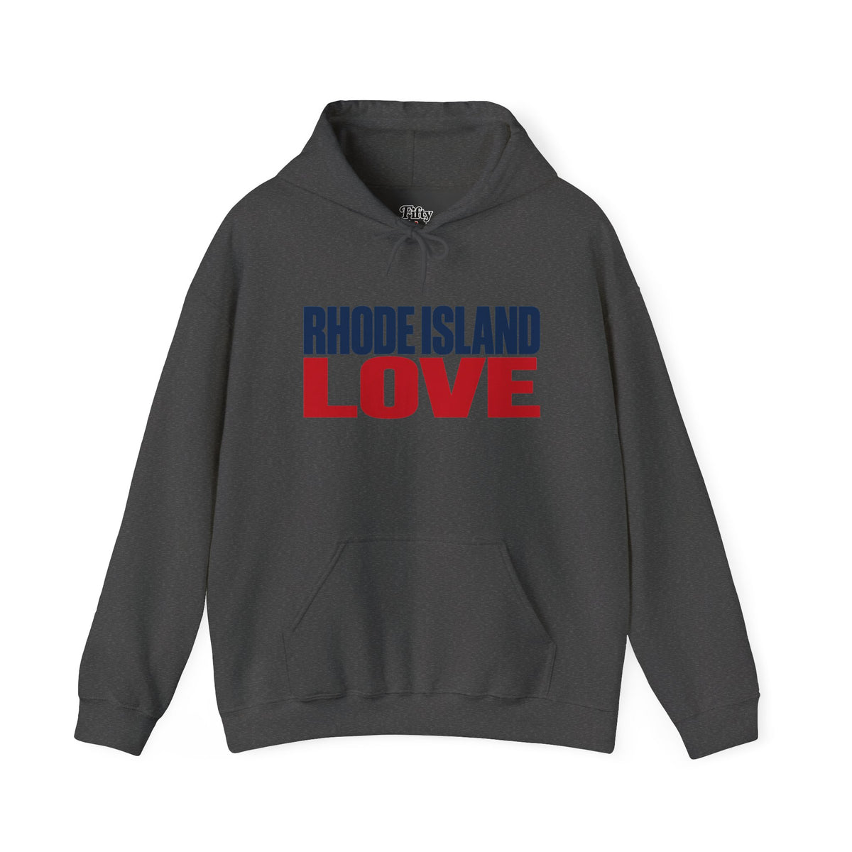 Rhode Island Love Unisex Hoodie State Name Graphic