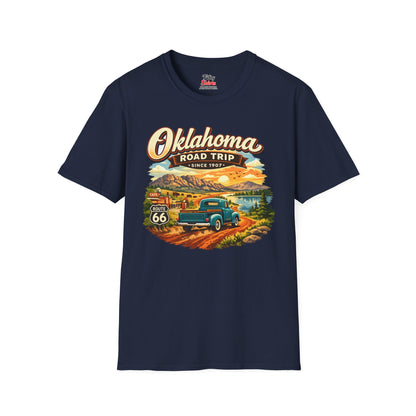 Oklahoma Road Trip Unisex Softstyle T Shirt State Pride Graphic Tee Collections FS03