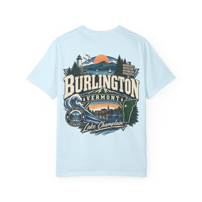 Burlington Vermont Unisex Comfort Color 1717 Streetwear Graphic Tee
