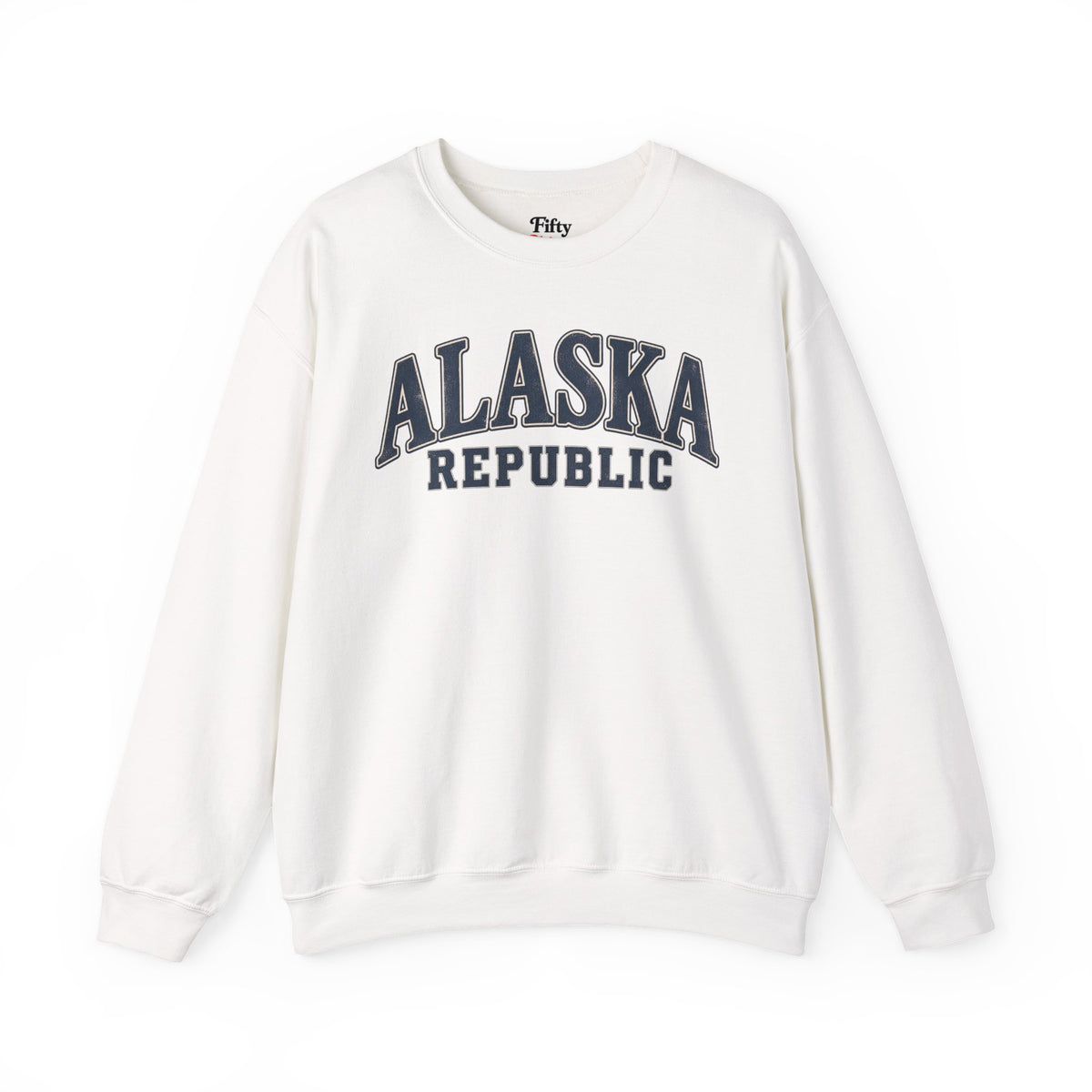 Alaska Republic Unisex Crewneck Sweatshirt State Name Graphic