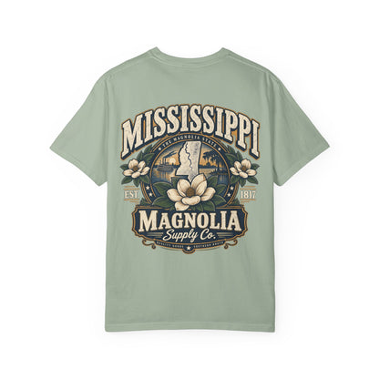 Mississippi Magnolia Supply Co. Unisex Comfort Color 1717 Streetwear Graphic Tee
