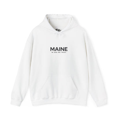 Maine All State In God We Trust Unisex Hooded Sweatshirt