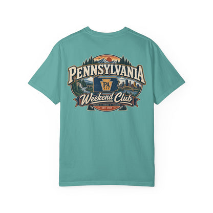 Pennsylvania Weekend Club Unisex Comfort Color 1717 Streetwear Graphic Tee
