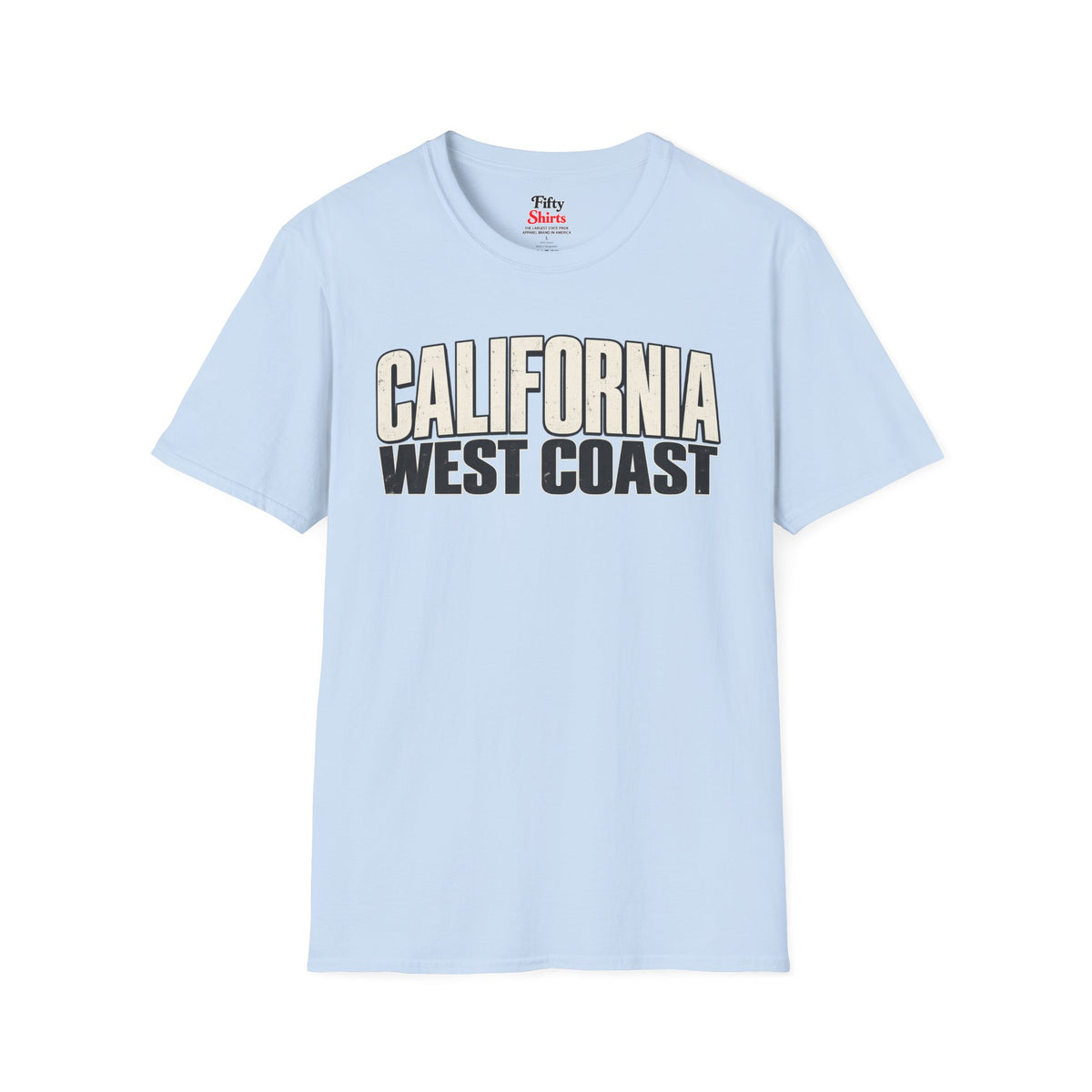 California West Coast Unisex Softstyle T Shirt State Name Graphic Tee