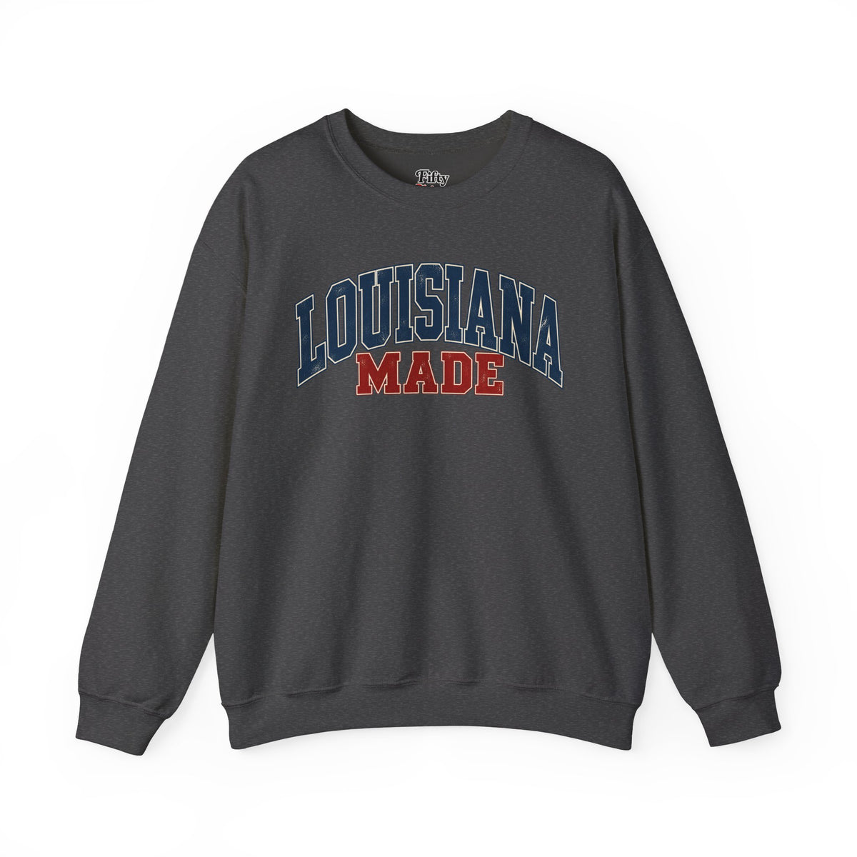 Louisiana Made Unisex Crewneck Sweatshirt State Name Graphic