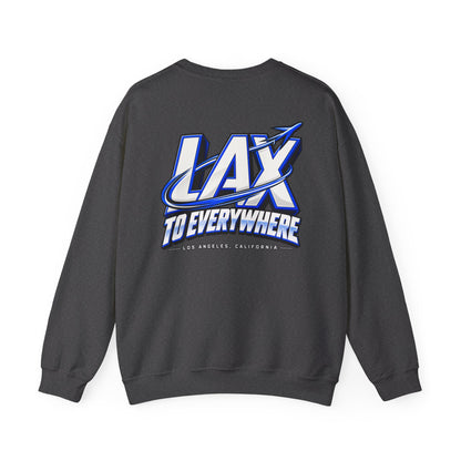 Lax To Everywhere Los Angeles Unisex Crewneck Sweatshirt Graphic