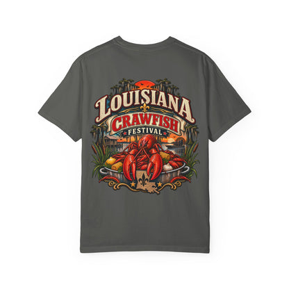 Louisiana Crawfish Festival Unisex Comfort Color 1717 Streetwear Graphic Tee