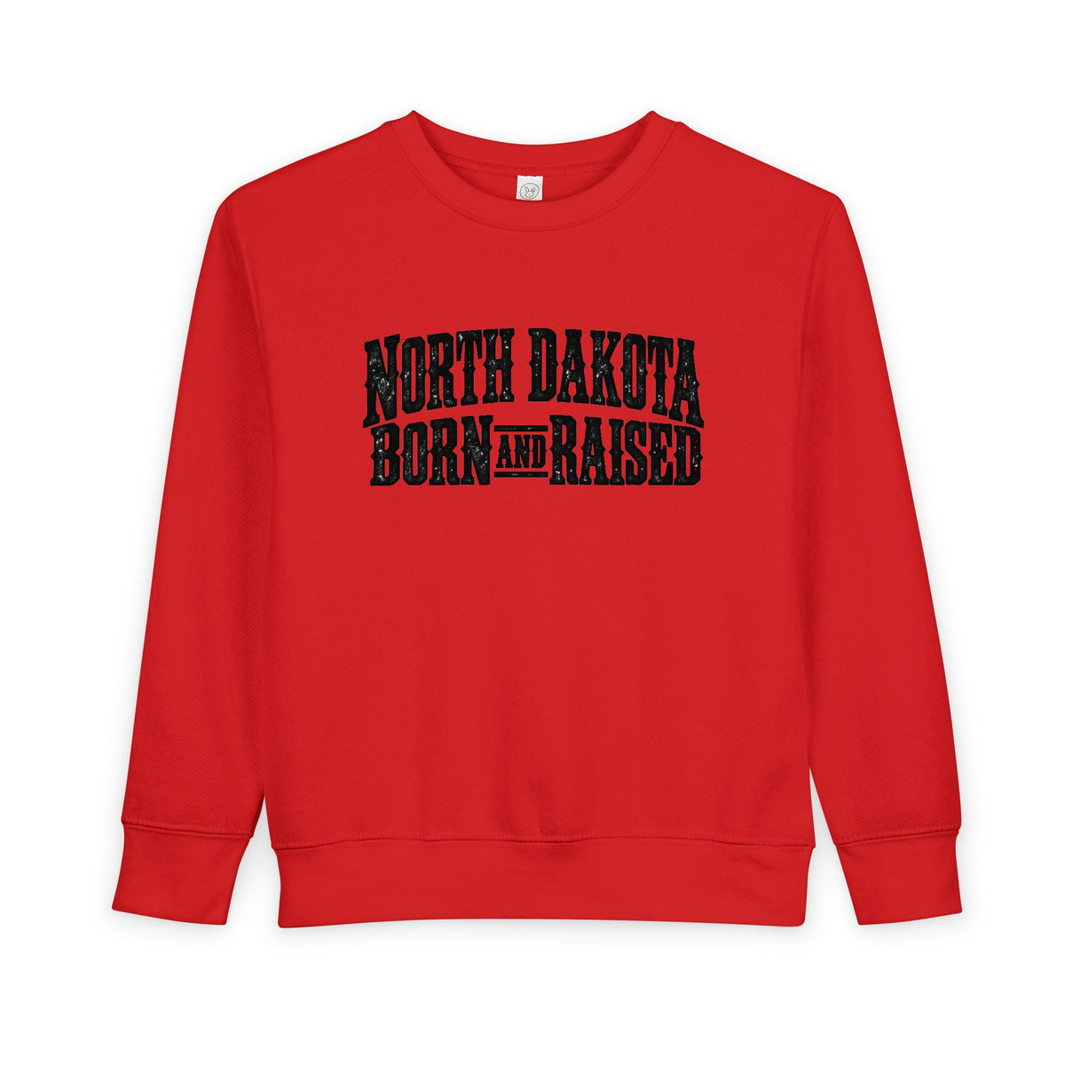 North Dakota Born and Raised Rugged Prairie Heritage Unisex Toddler Sweatshirt
