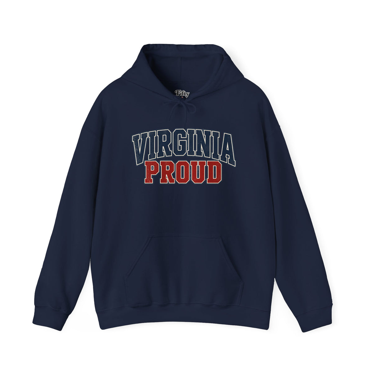 Virginia Proud Unisex Hoodie State Name Graphic