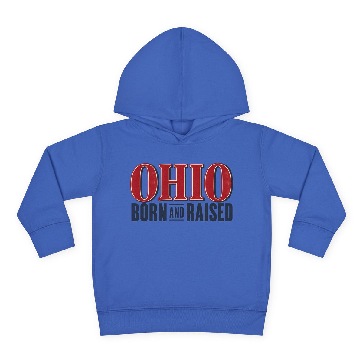 Ohio Born and Raised Premium Heritage Unisex Toddler Pullover Fleece Hoodie