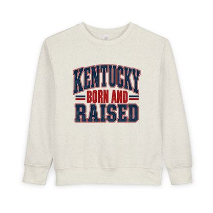 Kentucky Born and Raised Timeless Heritage Unisex Toddler Sweatshirt