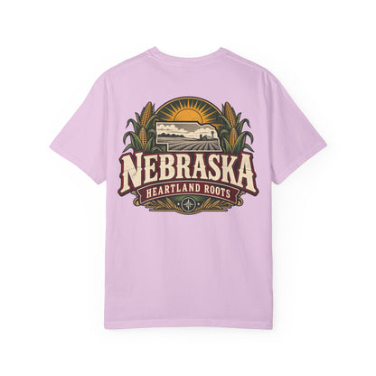 Nebraska Heartland Roots Unisex Comfort Color 1717 Streetwear Graphic Tee