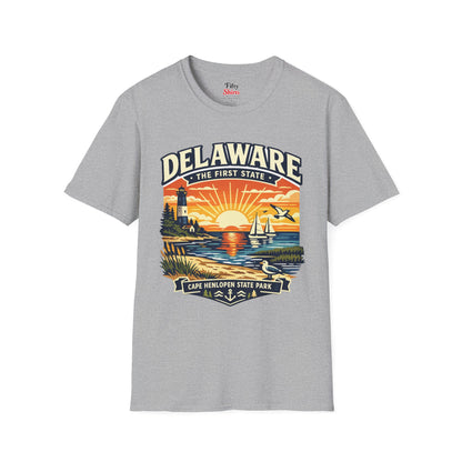 Delaware First State Adventure Unisex Softstyle T Shirt State Pride Graphic Tee Collections FS03