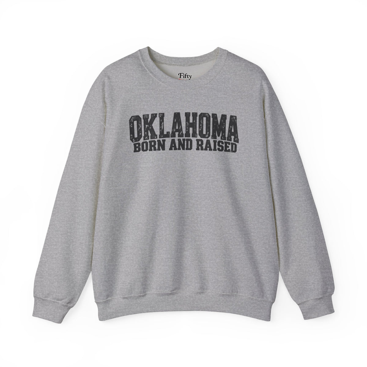 Oklahoma Born and Raised Minimal Heritage Unisex Sweatshirt Graphic