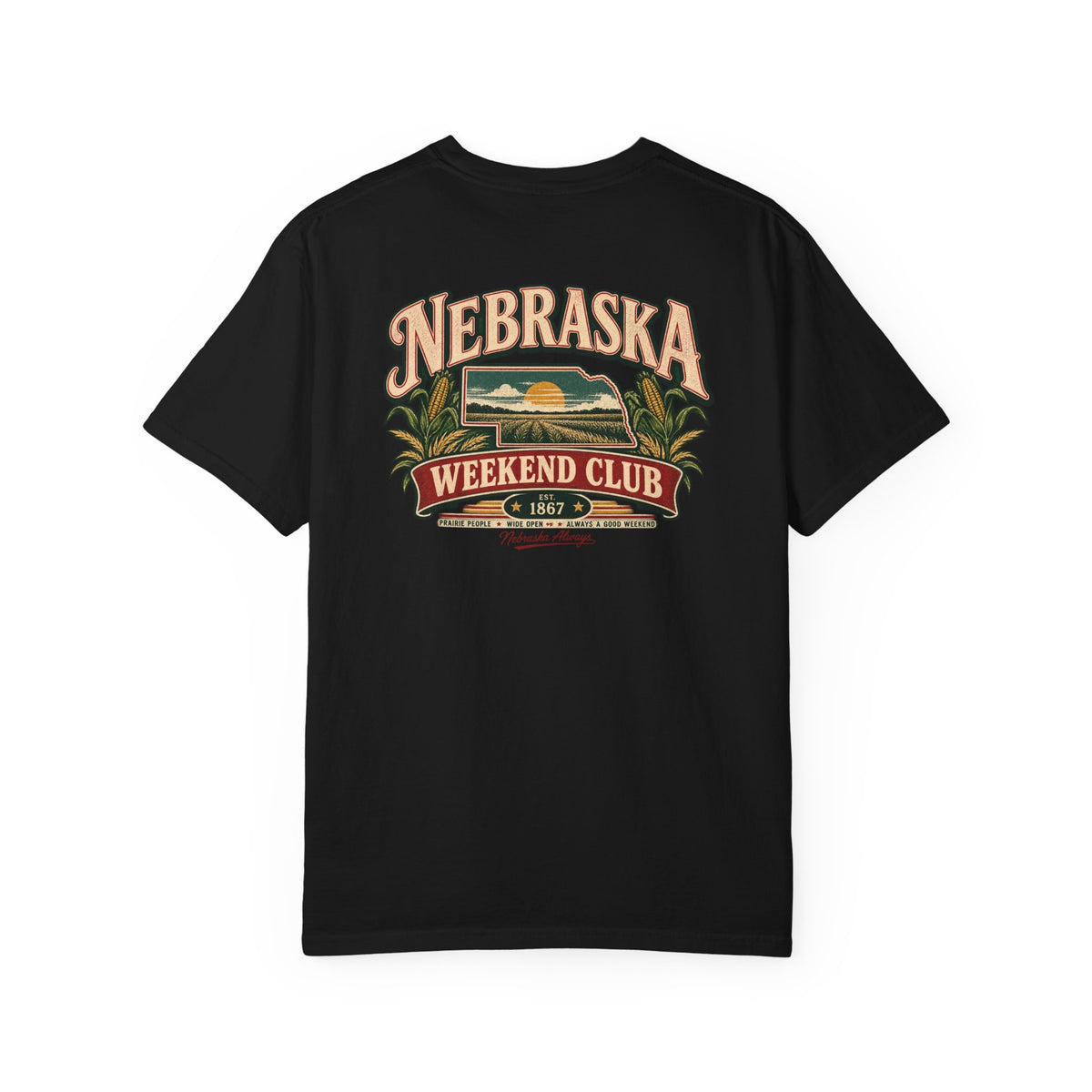 Nebraska Weekend Club Unisex Comfort Color 1717 Streetwear Graphic Tee