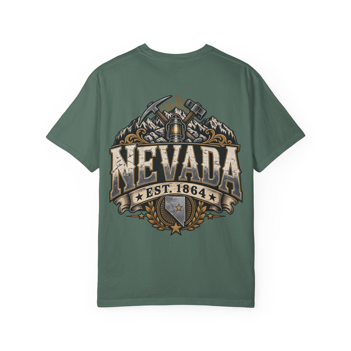 Nevada Established 1864 Unisex Comfort Color 1717 Streetwear Graphic Tee