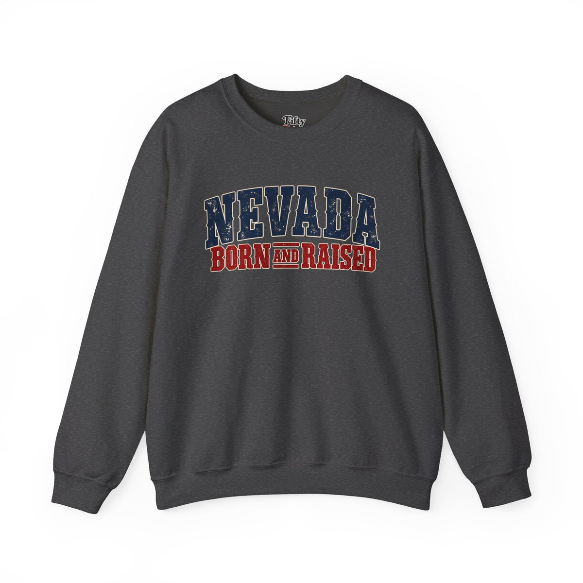 Nevada Born and Raised Vintage Western Workwear Unisex Sweatshirt Graphic