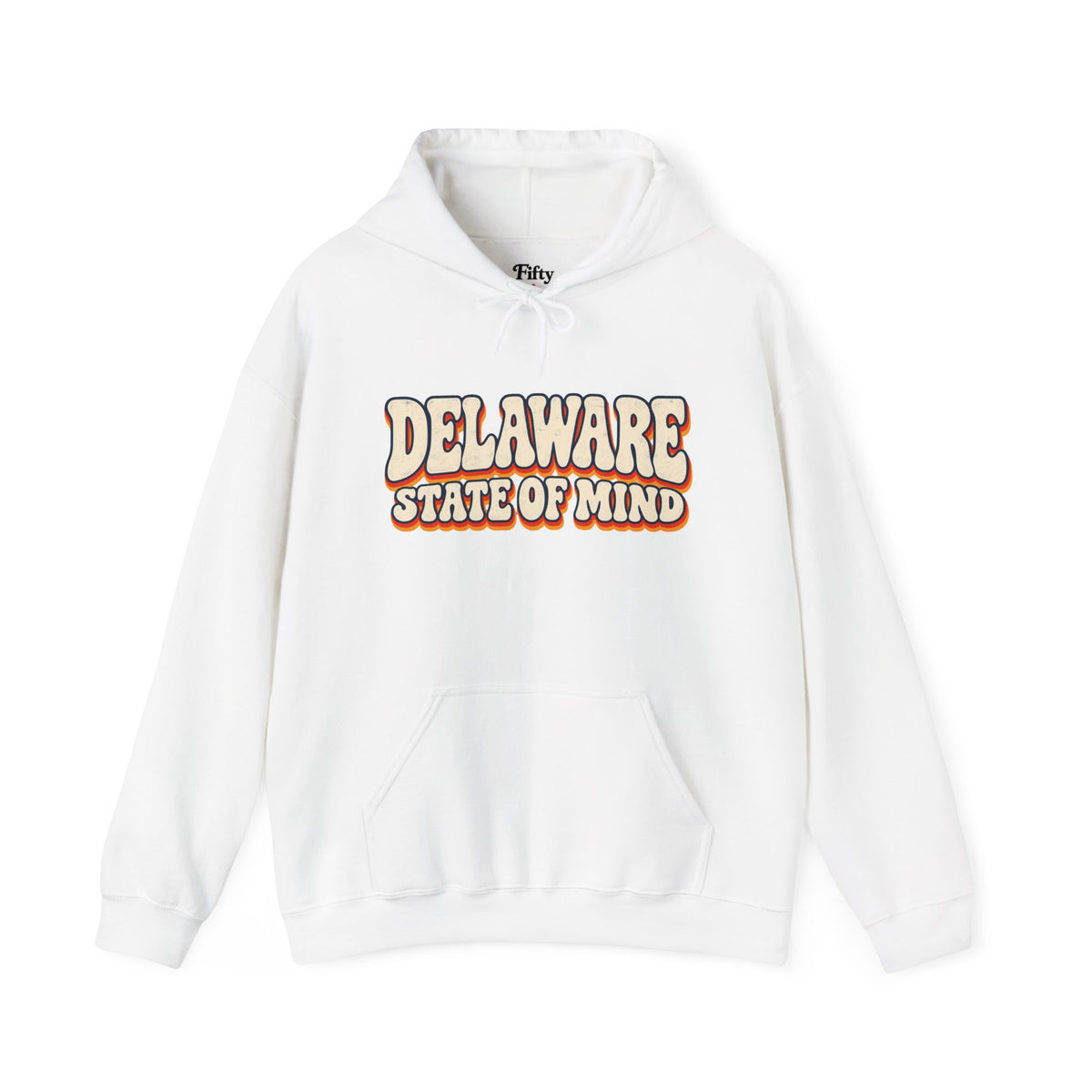 Delaware State of Mind Unisex Hoodie State Name Graphic