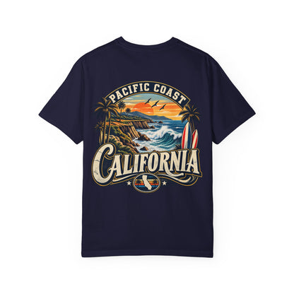 Pacific Coast California  Unisex Comfort Color 1717 Streetwear Graphic Tee
