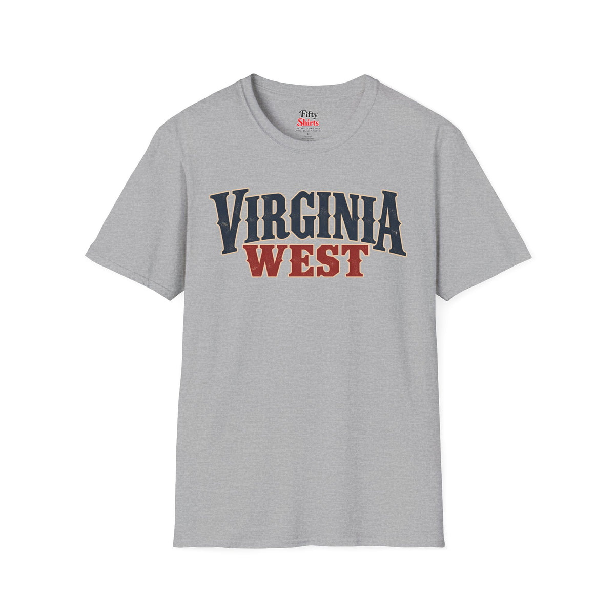 Virgina West Unisex Softstyle T Shirt State Name Graphic Tee