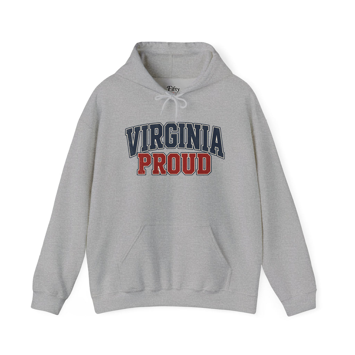 Virginia Proud Unisex Hoodie State Name Graphic