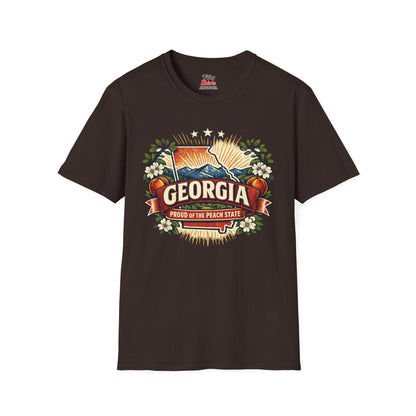 Georgia State Pride Unisex Softstyle T Shirt State Pride Graphic Tee Collections FS03