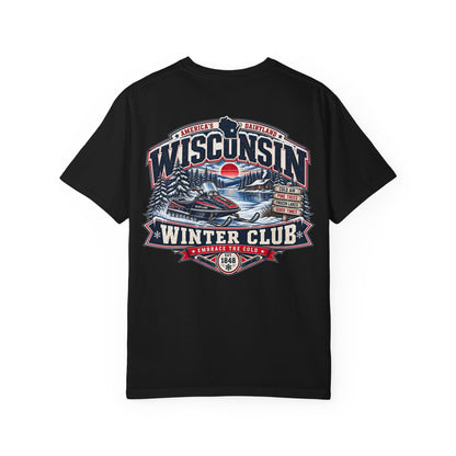 Wisconsin Winter Club Unisex Comfort Color 1717 Streetwear Graphic Tee