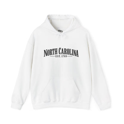 North Carolina Est.1789 Unisex Hoodie State Name Graphic