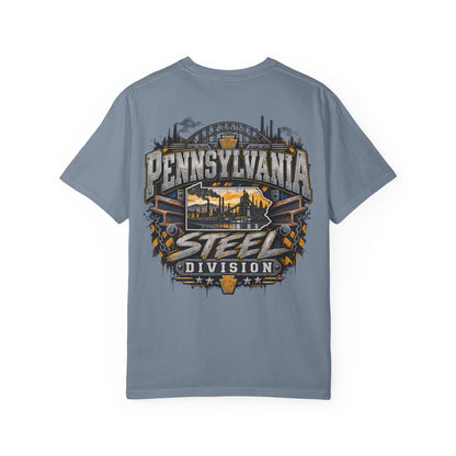 Pennsylvania Steel Division Unisex Comfort Color 1717 Streetwear Graphic Tee