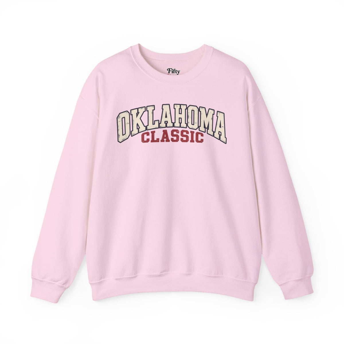 Oklahoma Classic Unisex Crewneck Sweatshirt State Name Graphic
