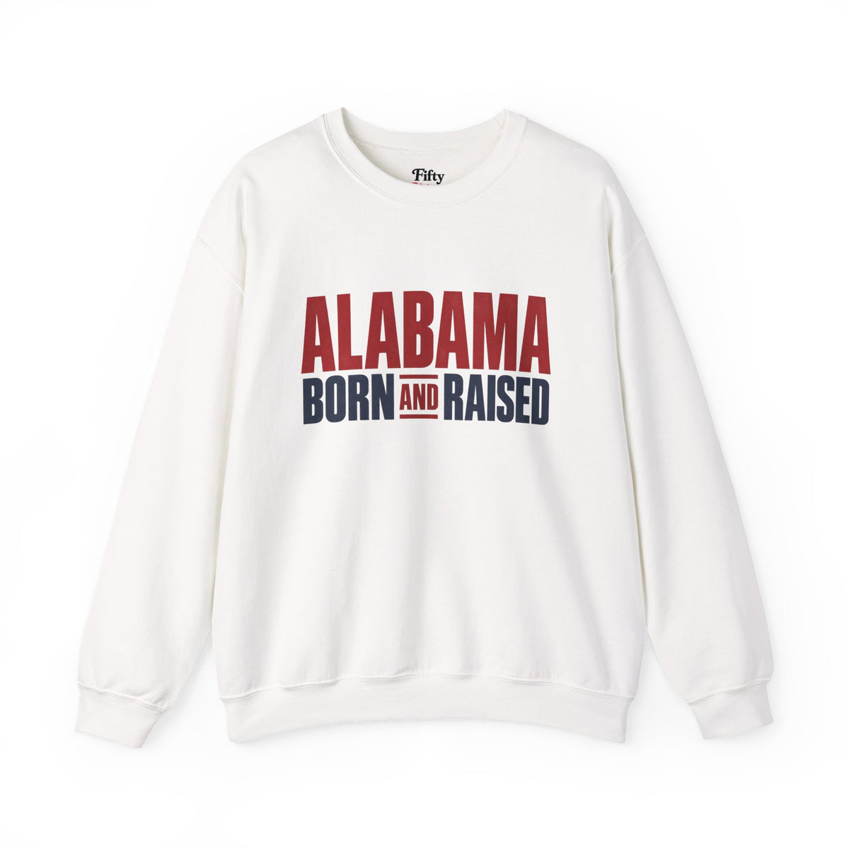 Alabama Born and Raised Minimal Heritage Unisex Sweatshirt Graphic