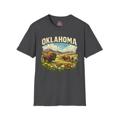Oklahoma Wildlife Unisex Softstyle T Shirt State Pride Graphic Tee Collections FS03