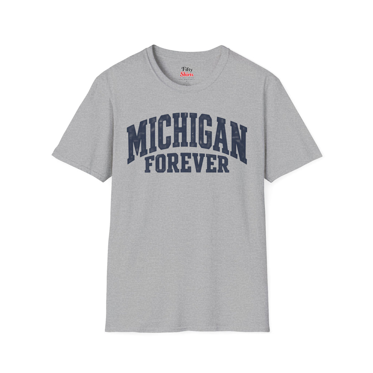 Michigan Forever Unisex Softstyle T Shirt State Name Graphic Tee