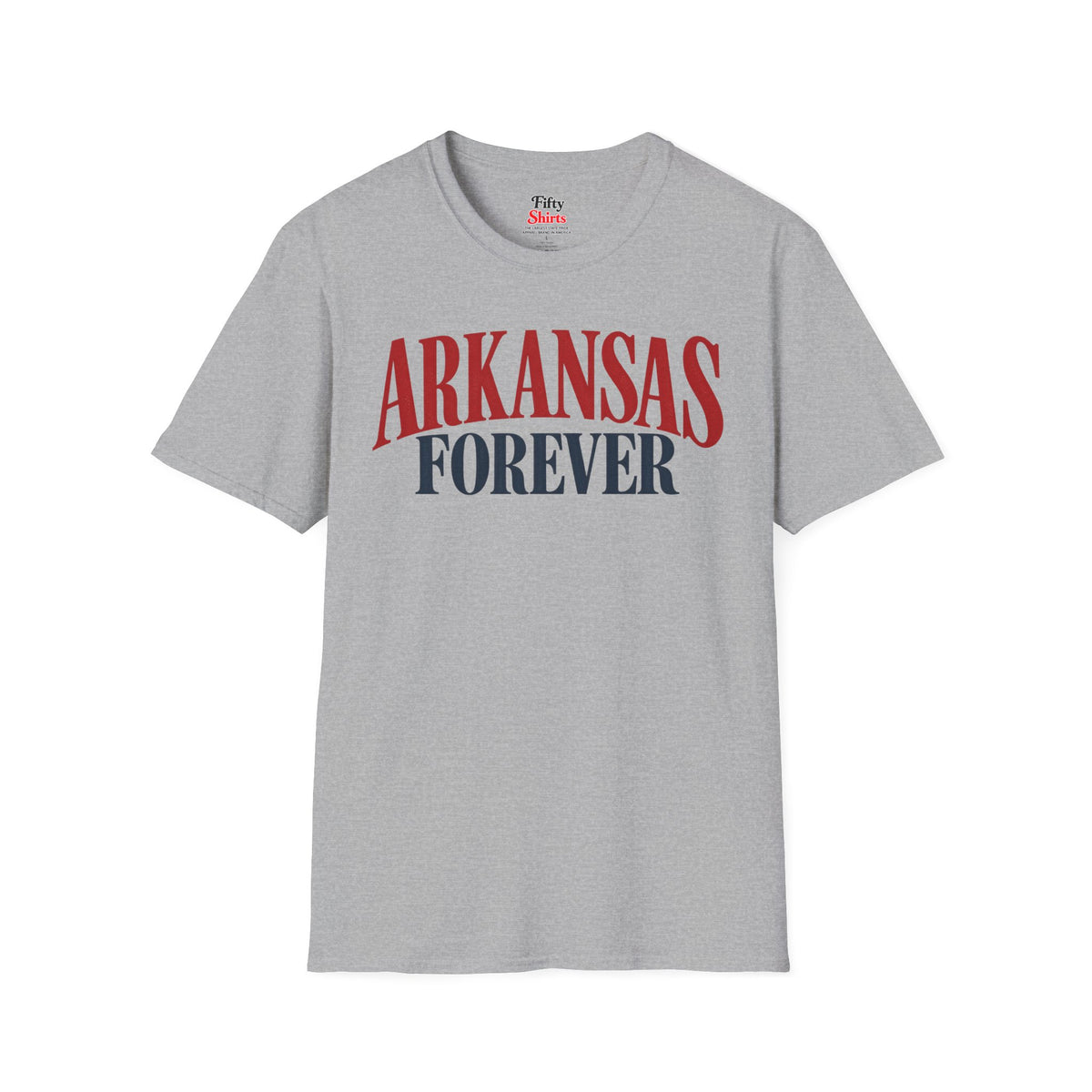 Arkansas Forever Unisex Softstyle T Shirt State Name Graphic Tee