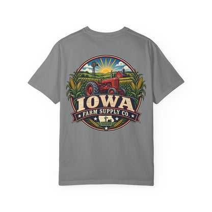 Iowa Farm Supply Co Unisex Comfort Color 1717 Streetwear Graphic Tee
