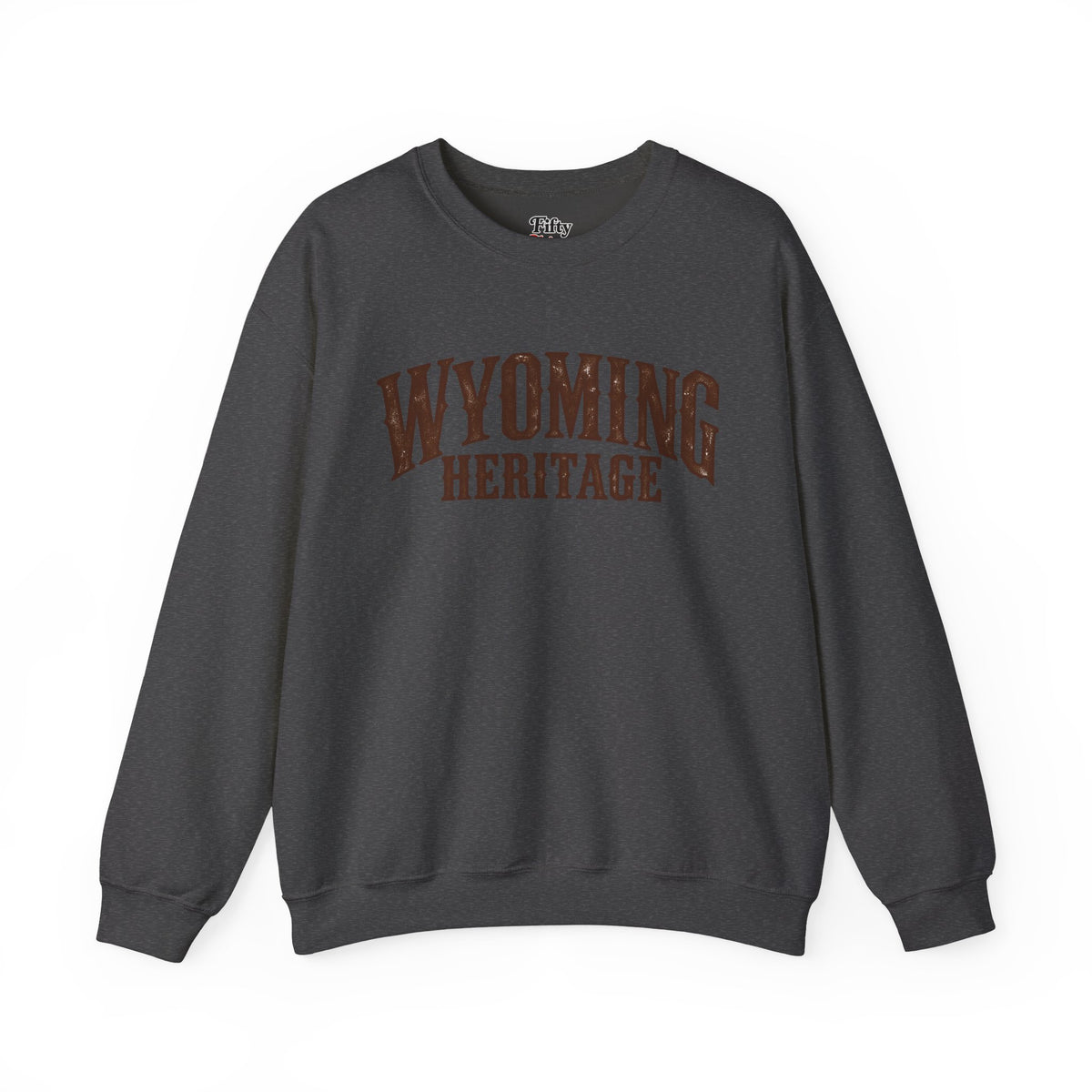 Wyoming Heritage Unisex Crewneck Sweatshirt State Name Graphic